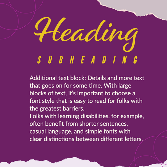 Social Media Graphics: Typography