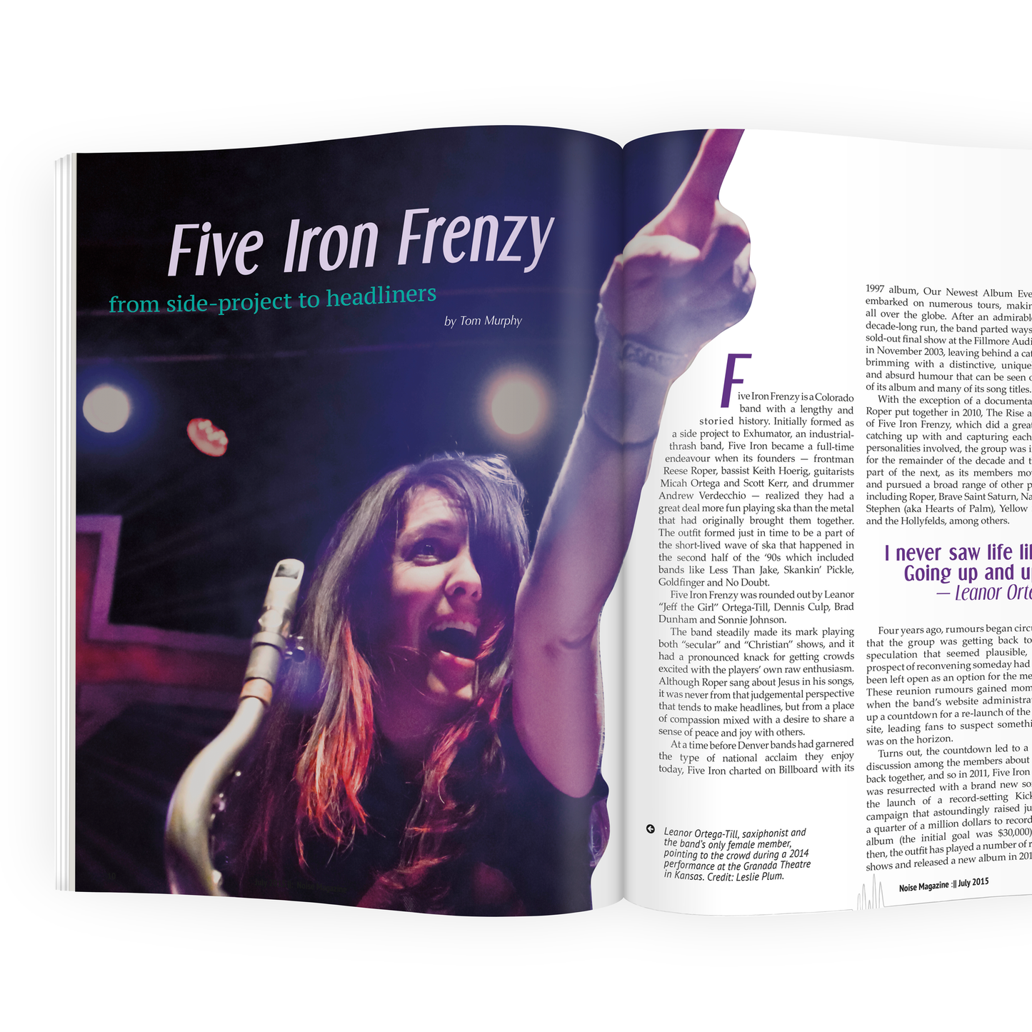 Additional mockup of magazine spread