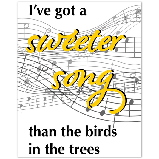Sweet Song – Premium Matte Paper Poster