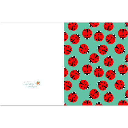 Fly away home - Ladybugs – Pack of 10 folded cards (no envelopes)